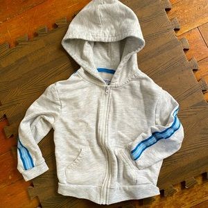 🌸3/$10🌸 grey and blue zip up sweater